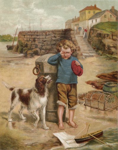 Het wrak aan de kust door English School
